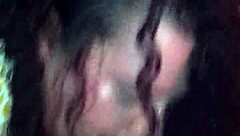 Ebony BBW Performs Deepthroat Fucking In The Hood