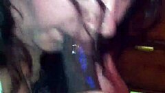 Ebony BBW Performs Deepthroat Fucking In The Hood