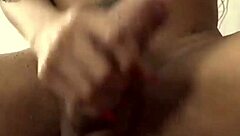 Beautiful latina trans sucks monster cock intensely