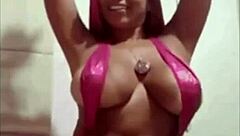 Peruvian milf deysi araujo shows her big tits and masturbates pussy