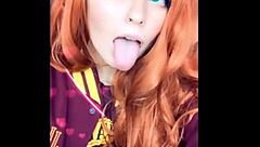 ahegao compilation from cosplay girl alicebong fetish babe tits costumes natural big solo pussy