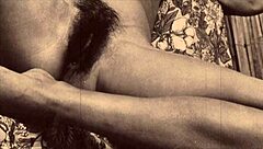 Vintage beauties from around the globe in hairy retro snapshots
