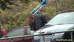 german stepmom picked up for passionate outdoor sex encounter with amateurs