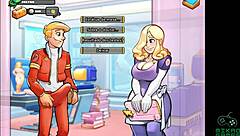 Curvy MILF doctor saves sinking crew in space