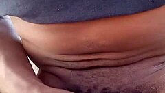 Stroking Big Black Cock And Moaning Outdoors In Homemade Video