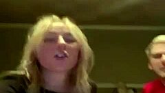 Blonde teen with perky tits on Periscope