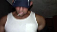 latino takes rough gangbang with cum in ass