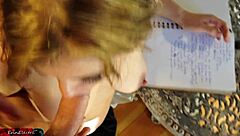 Annoyed housewife Erin Electra rides big cock