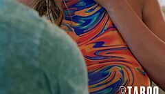 Get up close with August Skye and Nathan Bronson in steamy action.