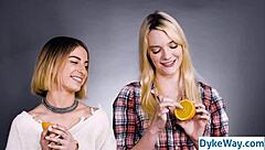 Girls Kissing In True Lesbian Experiment