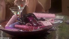 Two stunning blondes engage in poolside muff diving and 69 licking session.