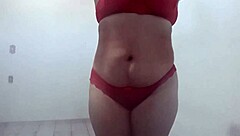 Beautiful Latina Lesbian Dances Seductively At The Club With Friends Around