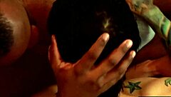 watch this hunky black muscle assfuck doggystyle with clothes ripped and cum covered