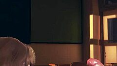 Futanari hermi gets blowjob in hentai university.