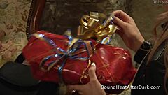 BDSM mistress chooses presents for her female submissives