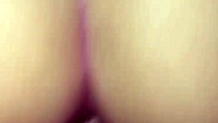 Girlfriend intensely rides my cock with ass bouncing and cum.