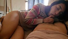 Sucking dick in morning with latina brunette couple early big cock amateurs