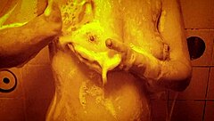 Watch this sexy slow mo shower scene