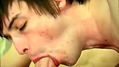 Zak slides into twink and fucks out the cum in detailed gay sex