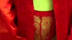 Petite Teen 18+ In Red Lingerie Masturbates