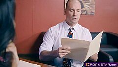 i'm the busty office slut giving blowjob and anal