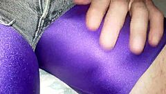 Big spandex bulge tease with intense teasing actions