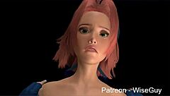 sakura and hinatas futa sandwich pov 😍