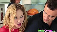 Stepsiblings Fuck At Thanksgiving Dinner