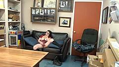 Violet Navy's intense casting session with BBW amateur