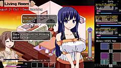 Animated hentai game: Ryu's final encounter with his step-sister