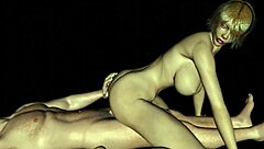 Sexy Girl Rides Guy In 3D Cartoon Animation