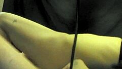 Brother guilts step sister into handjob