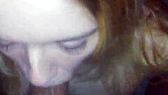 Amateur deepthroats big black cock in handcuffs and swallows after backshots