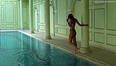 Tiffany Tatum In Bikini Pool Action With Teens.