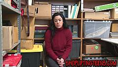 Amateur Thief Gets Facial Fuck