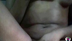 Ebony slave Cyndy Blackslave squirts during BDSM masturbation in dark