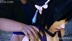 bang! teen futanari roughs monster cock in heaven