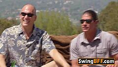 Asian Milf Gropes Tits At Outdoor Pool Sex Scene!