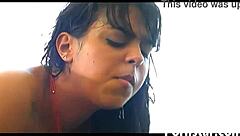 jordana fox getting a facial on the boat, so cool