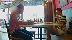 cum inside me in public toilet doggystyle creampie sex