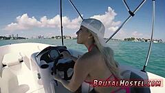 Bondage gangbang in cage for cristi