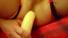 Amateur transgender's self-indulgent anal play