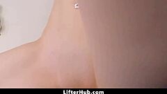 LP Officer Suspects Teen 18+ of Shoplifting. Will She Submit in Backroom for Deepthroat Questioning?