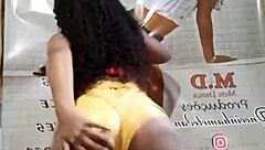 Latina beauty shows off her curvy booty in steamy sequel