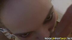 This amateur chick is getting faced so hard in reality dating scene 😈