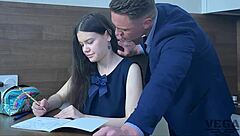 Perfect Teen Stepsister Catches Me Watching Porn, Gives Oral And Assfucking To Help Me Cum