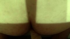 Heterosexual anal play with dildo