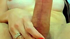 Shemale showcases big monster cock in a narrative Chartubate session