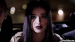 Slut teen 18+ got rough banged in domination threesome