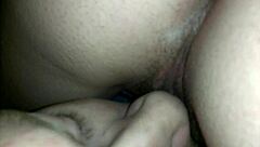 russian couple playing dirty with blowjob and pussy